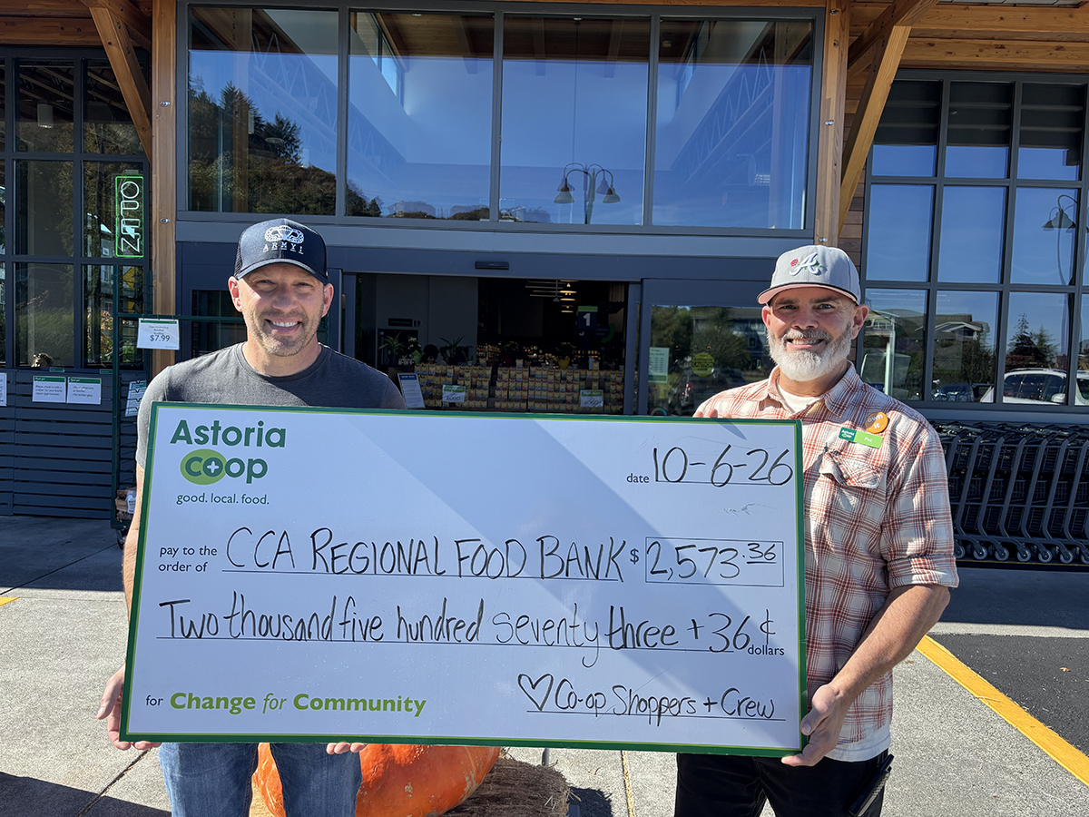 CCA Regional food bank check