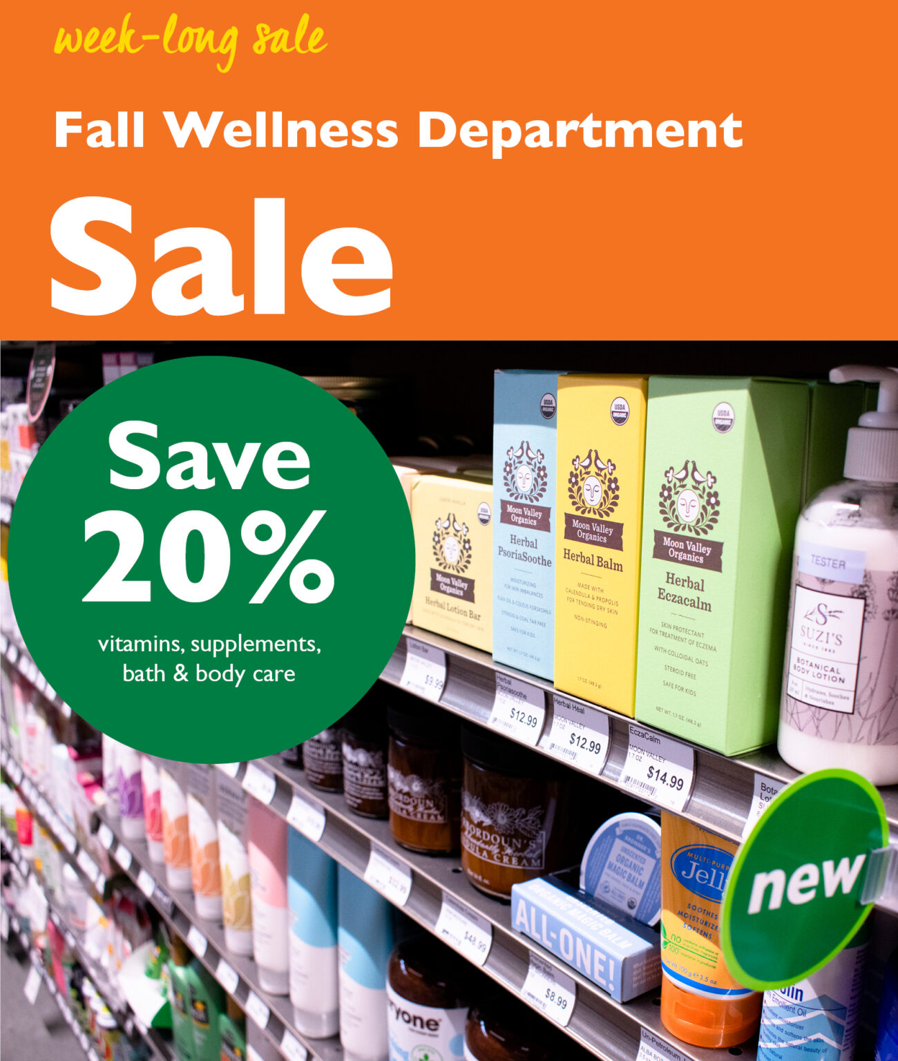 Wellness Sale Nov. 18 Astoria Co+op